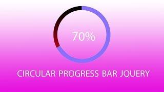 Animated  Circular Progress Bar With Number Counter using jQuery with code