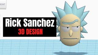 TinkerCAD - Tutorial for Beginners - How to 3D Design Rick Sanchez - Rick and Morty