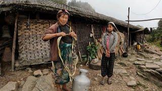 Daily life of a grandmother and granddaughter || Eastern Rural Nepal ||