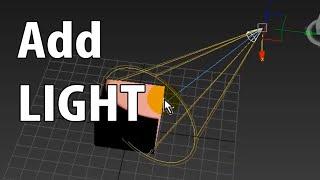 Add light to object in 3ds max