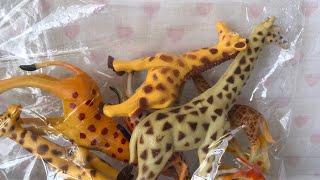 Giraffe Zoo Safari Animals ASMR Unboxing collectable review