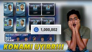 Pes 2021 box draw opening with 1 Million GP pes clubc stars box draw