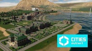 Стрим! Cities Skylines 2 - Развиваем остров с горой в центре, построили университет и колледж! #40