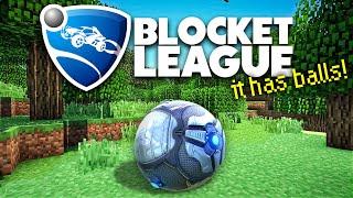Rocket League in Minecraft with REAL PHYSICS is INSANE