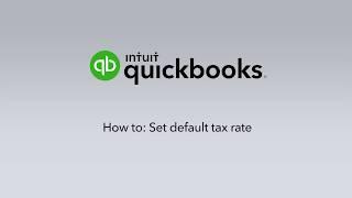 How to set a default GST rate