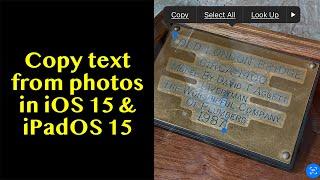 Copy Text from Photos Using Your iPhone or iPad if Using iOS 15 or iPadOS 15