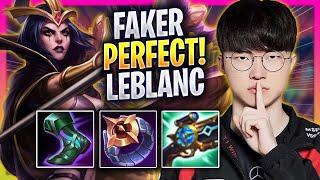 FAKER PERFECT GAME WITH LEBLANC! - T1 Faker Plays Leblanc MID vs Lucian! | Season 2024