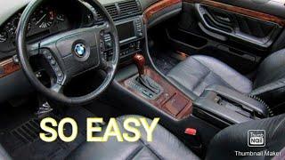 How to remove the center console on a 95 E38 BMW 740i