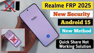 Android 15 - ALL OPPO / Realme Frp Bypass || Quick Share Not Working || Without Pc |