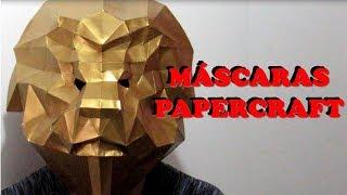 Cómo hacer MASCARAS DE PAPEL 3D para IMPRIMIR GRATIS| PAPERCRAFT | LATIN DIY