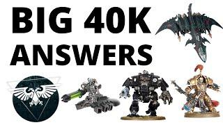 Games Workshop Answers some Big 40K Rules Questions - Core Rules Errata, Commentary and FAQs