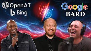 Who is funnier? ChatGPT Bing AI vs Google Bard Battle of Humor...