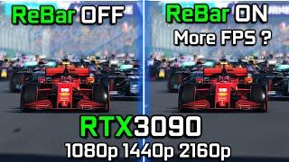 Resizable BAR : OFF vs ON in 6 Games // RTX 3090