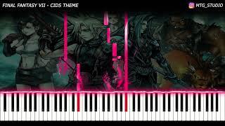 Final Fantasy VII - Cids Theme | PIANO COVER | PIANO TUTORIAL | HOW TO PLAY