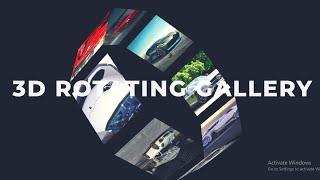 3D Rotating Image Gallery | Using Html And CSS only