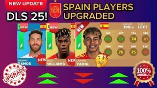 DLS 24 | SPAIN PLAYERS UPGRADE  | NEW RATINGS | Dream League Soccer 2024 .