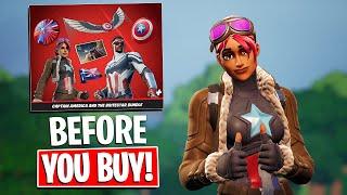 *NEW* CAPTAIN AMERICA and BRITESTAR BUNDLE Review | Before You Buy (Fortnite Battle Royale)