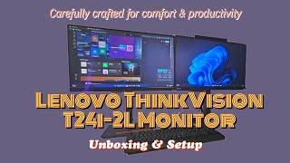 Lenovo ThinkVision T24i-2L Monitor | Lenovo ThinkPad USB-C Dock Gen 2 | Unboxing & Setup