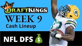 NFL DraftKings Week 9 Cash Lineup 2022 & NFL DFS Strategy