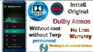 Install Dolby Atmos Without Root and Without Permanemt TWRP in any Android Device | 2018 |