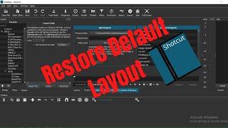 Restore Default Layout in Shotcut Editor 2020 as new..!!!