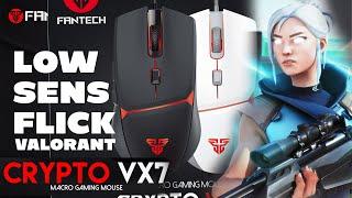 Mouse Gaming Fantech Crypto VX7 Review on VALORANT