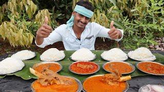 EATING CHALLENGE-6 PLATE MUTTON CURRY WITH MUTTON NALLI-6 PLATE WHIT RICE