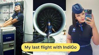 My Last Flight With Indigo, Cabin Crew Vlog, Kesang Doma
