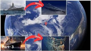 Finding Famous and Historical Ships on Google Earth Pro (Ships depth comparison 3D)#shorts #viral