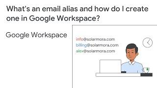 What's an email alias and how do I create one in Google Workspace?