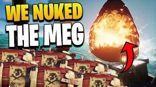 We NUKED The REDMAW in Sea of Thieves with 100 MEGA KEGS