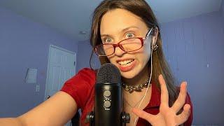 ASMR Fast And Aggressive/ Tongue fluttering, flickering, mouth sounds, hand sounds, rambling, etc.