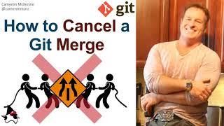 How to Cancel the Git Merge Process