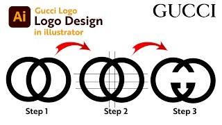 How to Create a Gucci Logo Design in Adobe Illustrator | Gucci Logo Design | Adobe Illustrator