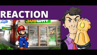 SMG4: Mario goes to subway and purchases 1 tuna sub with extra mayo (REACTION)