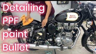 Bullet Detailing, Paint, PPF, Price | Royal Enfield Classic 350 ceramic coating must watch