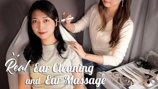 ASMR REAL Ear Cleaning & Massagesleepy, gentle, ticklish sound