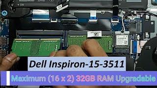 Upgrade RAM Dell Inspiron-15-3511 Series 11th Gen Laptop & Disassembly Dell Inspiron 15 3511 laptop