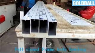 Press brake for closed frame bending