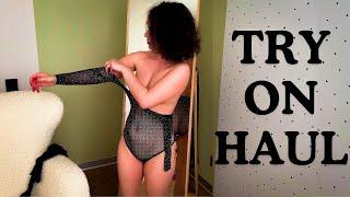 Transparent Black Bodysuit | Try On haul