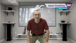 Aeon Series with CineGrey Material Review by Dave's Tech Reviews - Fixed Frame High Contrast Screen