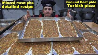 Turkish Minced Meat Pita Lahmacun Recipe How To Make Ground Beef pide Pide Dough