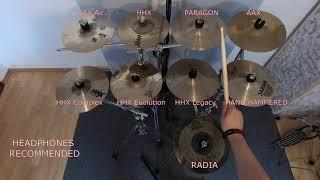 SABIAN 10“ Splash comparison - HHX Complex Evolution Legacy VS AAX AIR PARAGON HH RADIA cymbals