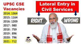 Lateral Entry in Civil Services, Right or Wrong | UPSC Notification 2021 |  #UPSC latest News 2021