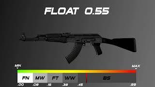 CSGO AK 47   Slate   Skin wear float