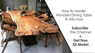 How To Model Wooden Dining Table In 3Ds Max