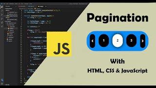 Pagination with JavaScript| fastest way to create pagination