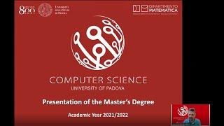 Master's Degree in Computer Science - Open Day 2021