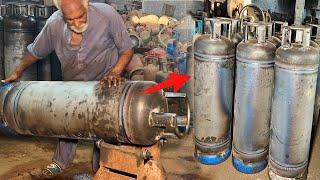 Amazing Process of Making Gas Cylinder ||Factory Manufacturing Process