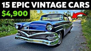 Rare Exclusive Finds: 15 Vintage Cars For Sale Under $10,000